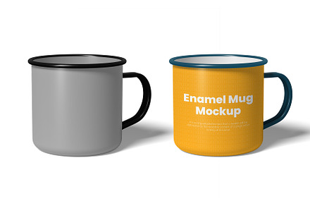 Enamel Mug Mockup