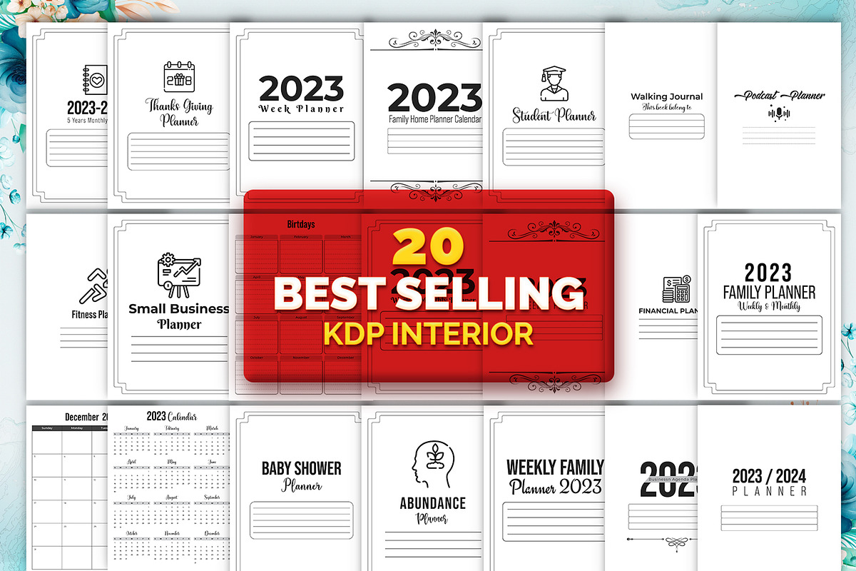 2023 Editable Planner Bundle, a Templates & Theme by Mondols Graphic (Photo 1 of 14)