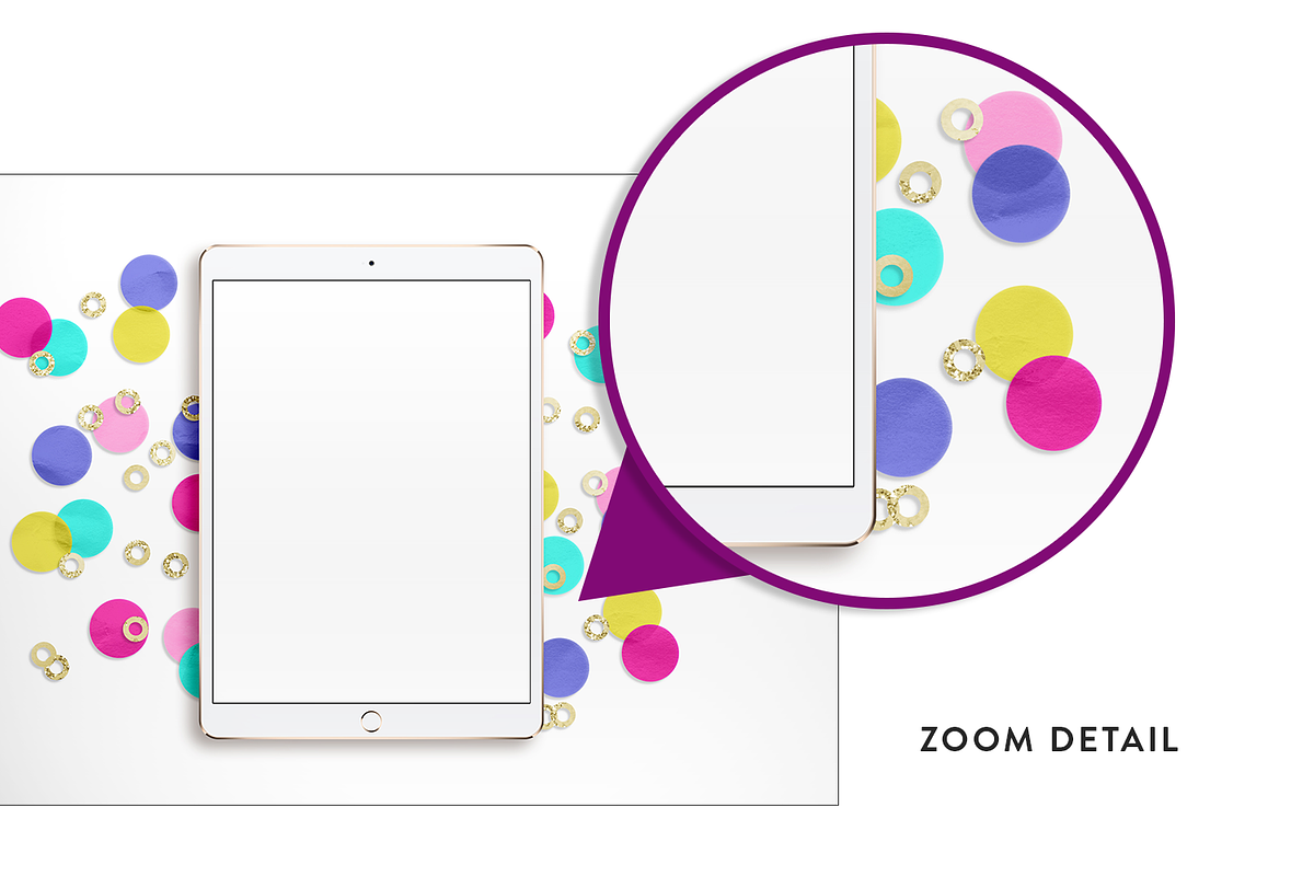 Giant Confetti Mockup Bundle, a Books & Magazine Mockup by Garlic Friday Design (Photo 2 of 18)