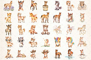 Watercolor Horse Clipart Bundle, an Illustration by DreamCafeArt (Thumbnail 2 of 7)