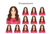 Casual young beautiful woman set, a Person Illustration by Volha Hlinskaya (Thumbnail 4 of 4)