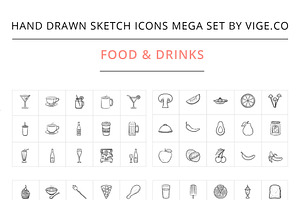 Hand Drawn Sketch Vector Icons