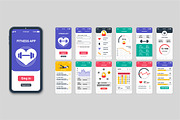 Mobile App UI Kit Template, a Templates & Theme by alexdndz (Thumbnail 11 of 21)