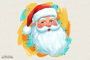 Preppy Brushstroke Christmas Santa, an Illustration by SinaCreation (Thumbnail 1 of 7)