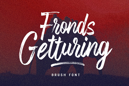 Fronds Getturing (50% Off), a Script Font by Gatype