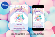 Squishmallow Birthday Invitation, an Invitation Template by Earth5168 (Thumbnail 2 of 9)