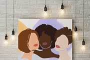 WOMEN & FLOWERS modern line art, an Illustration by ArtOLB (Thumbnail 11 of 11)