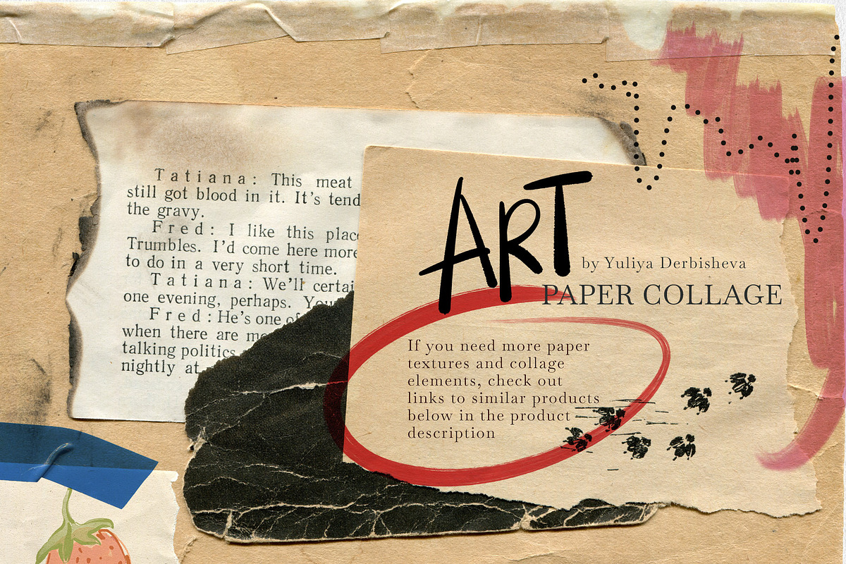 Art Paper collage element scraps, an Object Graphic by Yuliya Derbisheva (Photo 12 of 12)