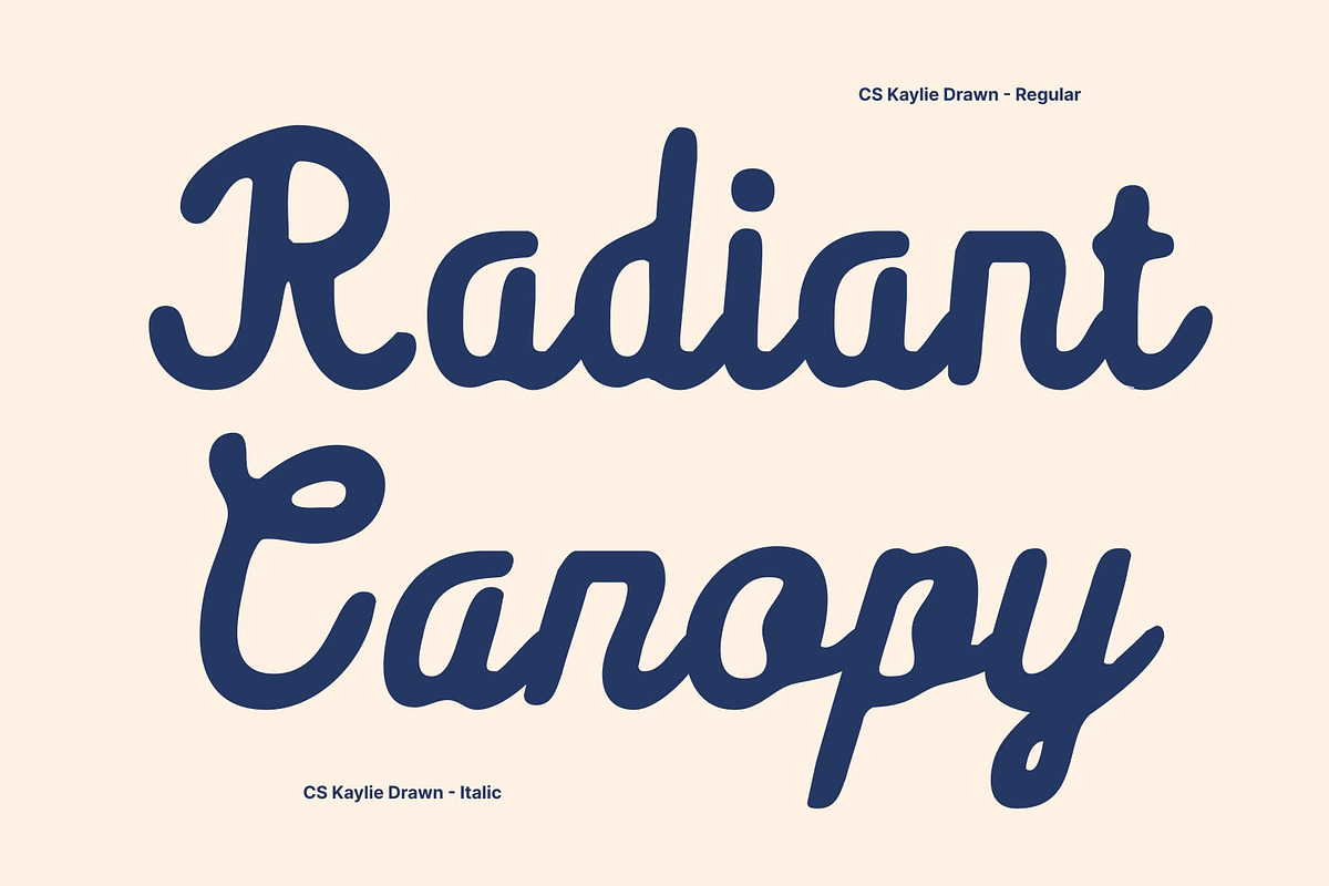 CS Kaylie Drawn, a Script Font by Craft Supply Co. (Photo 3 of 8)