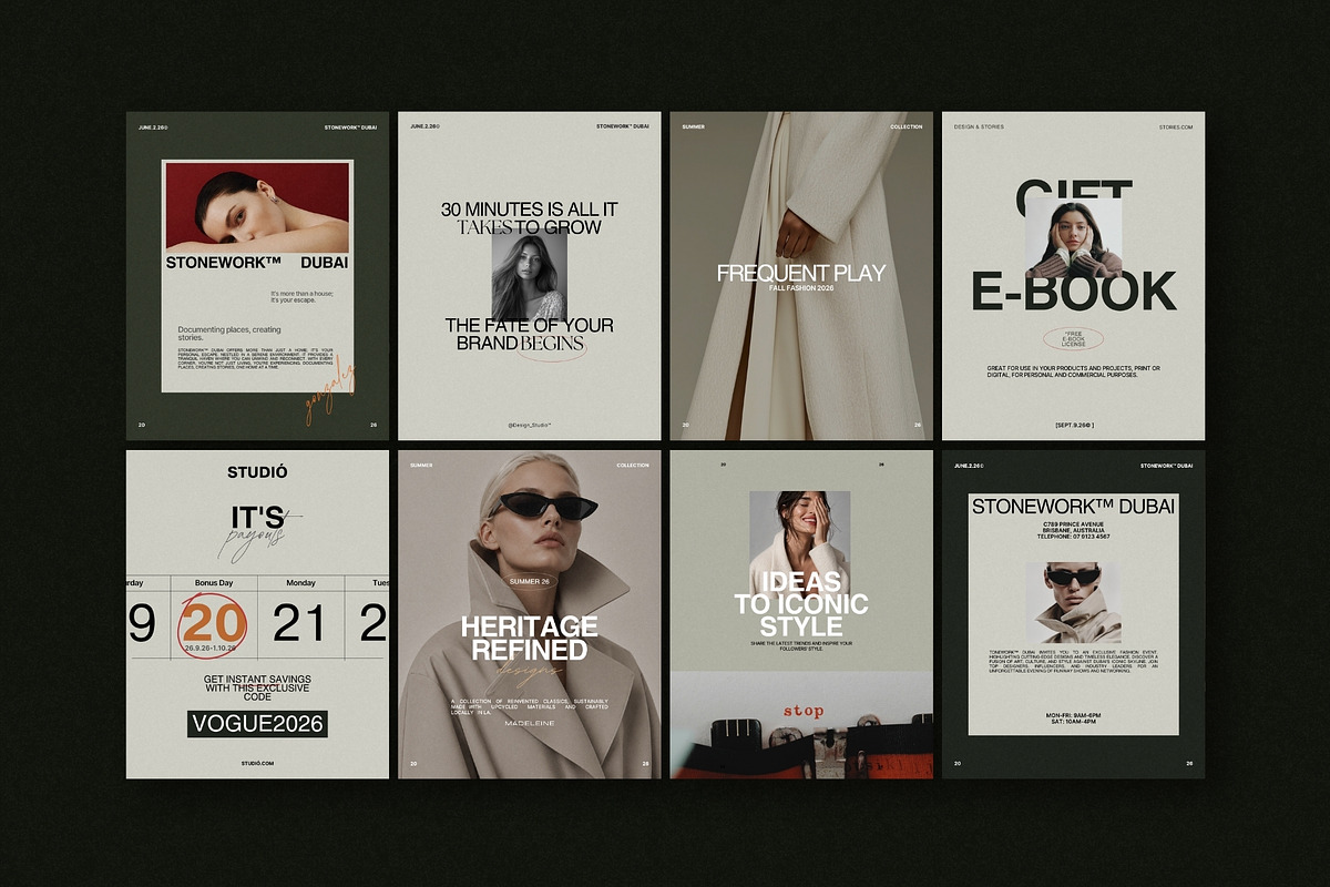 ZAVI | Social Media Kit (I), a Social Media Template by The Aesthetic Studio (Photo 10 of 10)