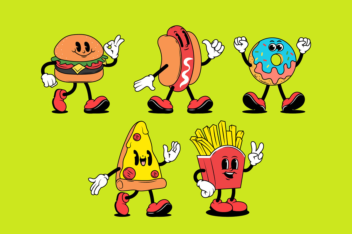 Snack Attack Squad - Characters, a Food Illustration by Sandypramana (Photo 3 of 10)