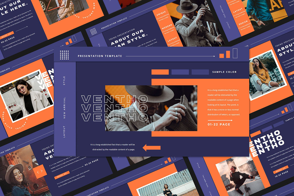 VENTHO Google Slide Template, a Presentation Template by GridlineType (Photo 1 of 9)