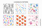 Watercolor School clipart, an Education Illustration by SvetaArtStore (Thumbnail 7 of 8)