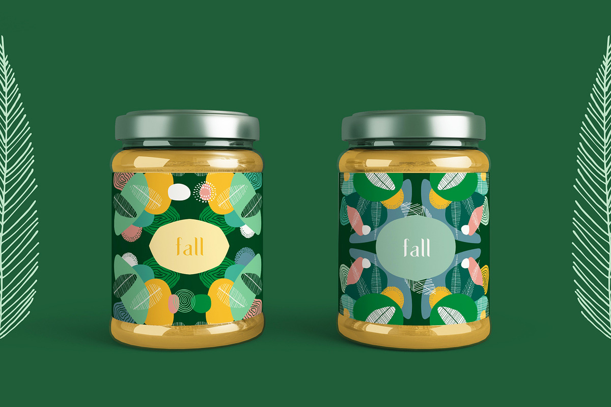 Seasonarium. Abstract botanical set., a Pattern Graphic by lisa_kalev (Photo 5 of 10)