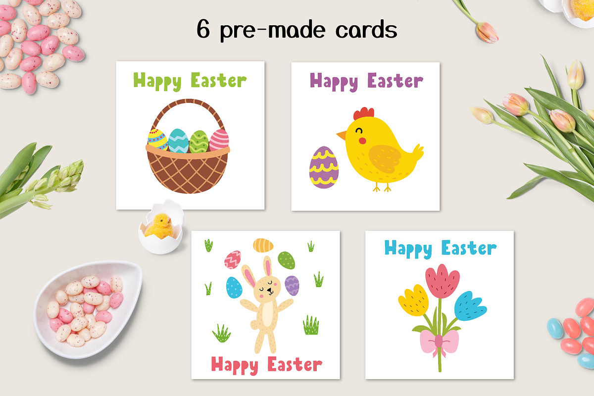Easter Collection: Clipart, Patterns, a Decorative Illustration by Gulnara Sabirova (Photo 8 of 10)