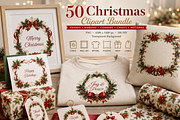 50 Christmas frames borders ribbons, a Decorative Illustration by HeavensStar (Thumbnail 1 of 8)