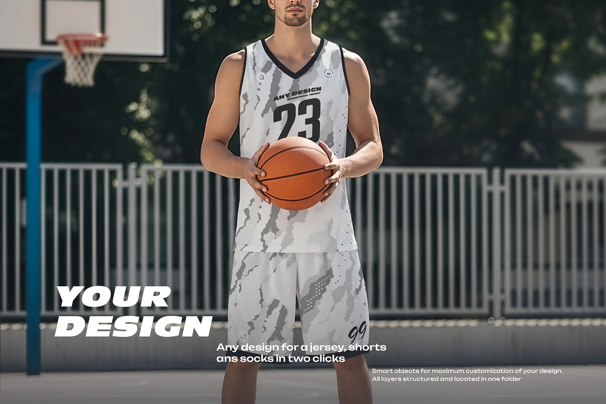 5 Basketball Uniform Mockups, a Shirt Mockup by Grow Design Craft Studio (Photo 4 of 7)