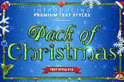 Christmas Pack #2 - Text Styles, a Layer Style Add-On by Jonas Stensgaard (Thumbnail 13 of 23)