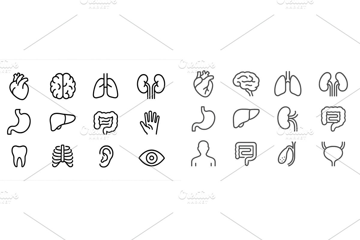 Health icons representing human, a Healthcare Illustration by ZinetroN