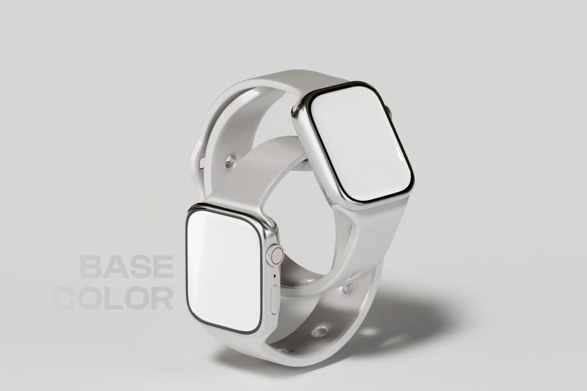 Smart Watch Mockup, a Wearable Device Mockup by Hubzway (Photo 3 of 4)