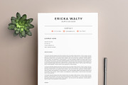 Modern Resume Template ERICKA A4, a Resume Template by Graace Studio (Thumbnail 3 of 4)