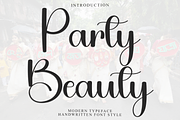 Party Beauty, a Handwritten Font by InermediaSTUDIO (Thumbnail 1 of 8)