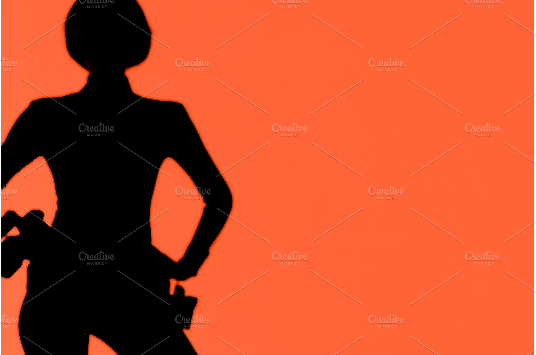 A silhouette of a woman, donning a, a Nature Photo by ZinetroN