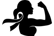 Cancer Awareness Strength Hope Set, a Healthcare Illustration by Designer_Momina (Thumbnail 14 of 16)