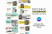Facebook Template Yellow Canva, a Social Media Template by ltsdesigns (Thumbnail 1 of 5)