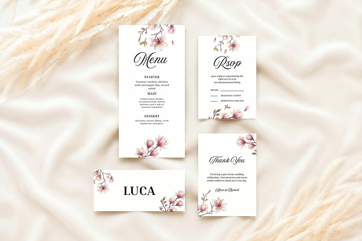 Wildflower Wedding Invitation Suite, an Invitation Template by Arslan (Photo 2 of 3)