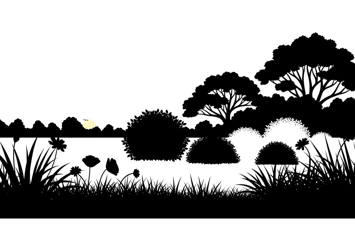 50 Garden Frame Silhouette Bundle, an Illustration by musafir_fashion (Photo 31 of 51)
