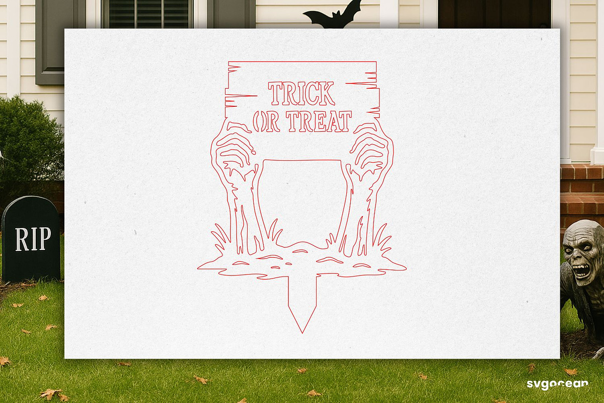 Halloween Garden Stakes Bundle, an Illustration by svgocean (Photo 11 of 21)