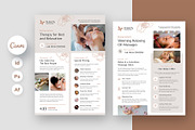 Spa Salon Flyer Canva Template, a Flyer Template by artbart (Thumbnail 1 of 9)