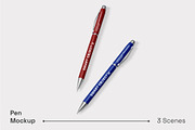 Pen Mockup, a Pens & Pencil Mockup by renderstockmarket (Thumbnail 1 of 4)