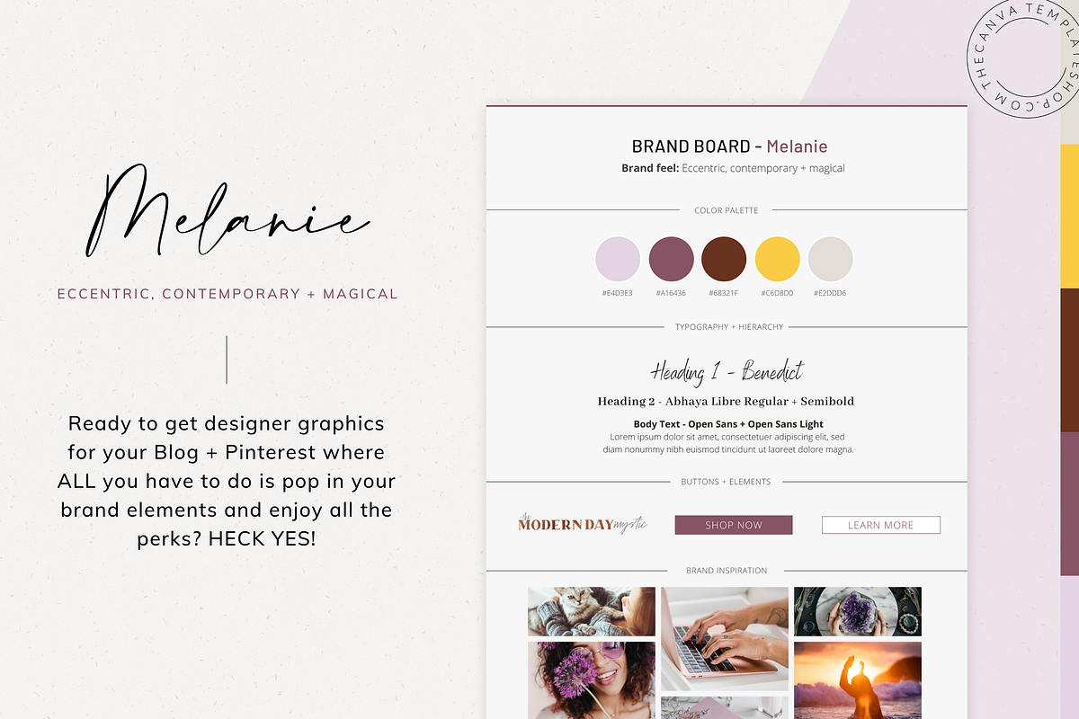 Melanie Blog/Pinterest Templates, a Social Media Template by The Canva Template Shop (Photo 8 of 8)