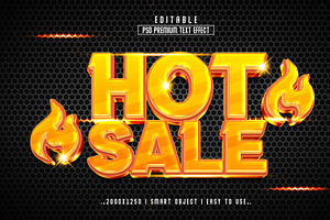 Hot Sale 3D Editable Text Effect Sty