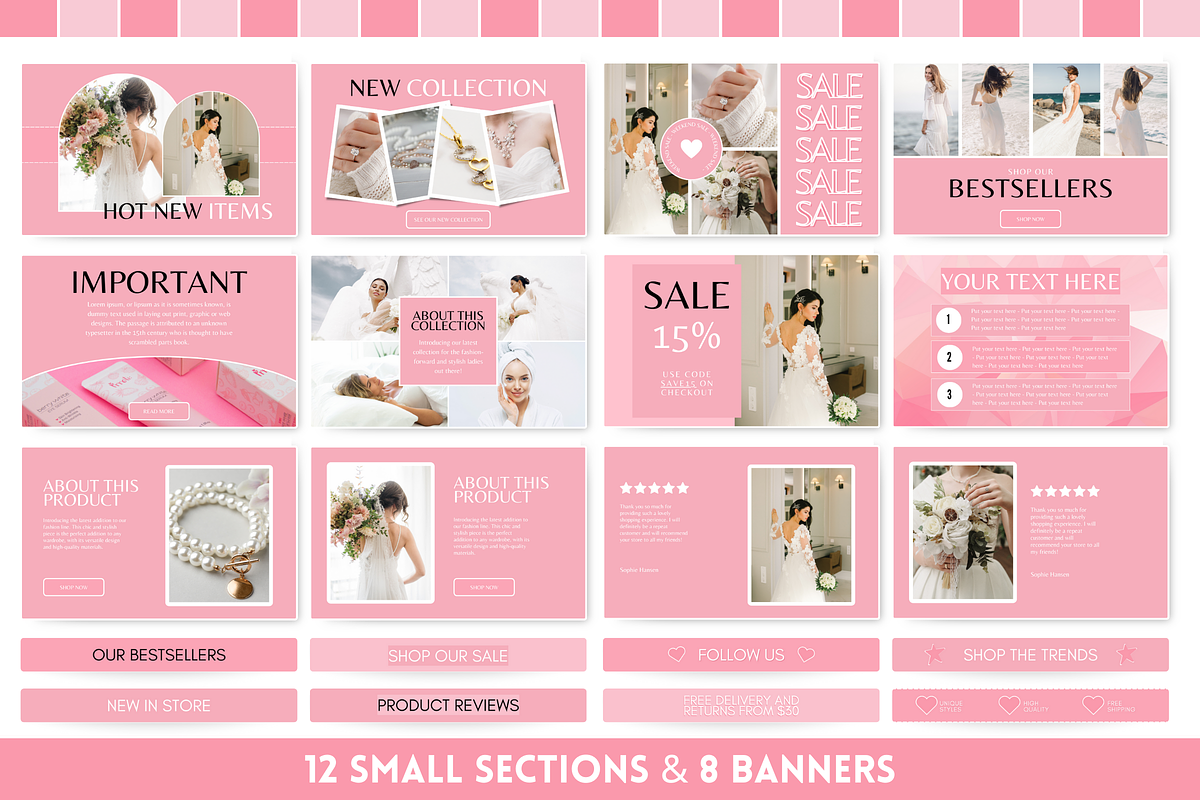 Pink Newsletter Templates, an Email Template by SunshineStudioBoutique (Photo 6 of 9)