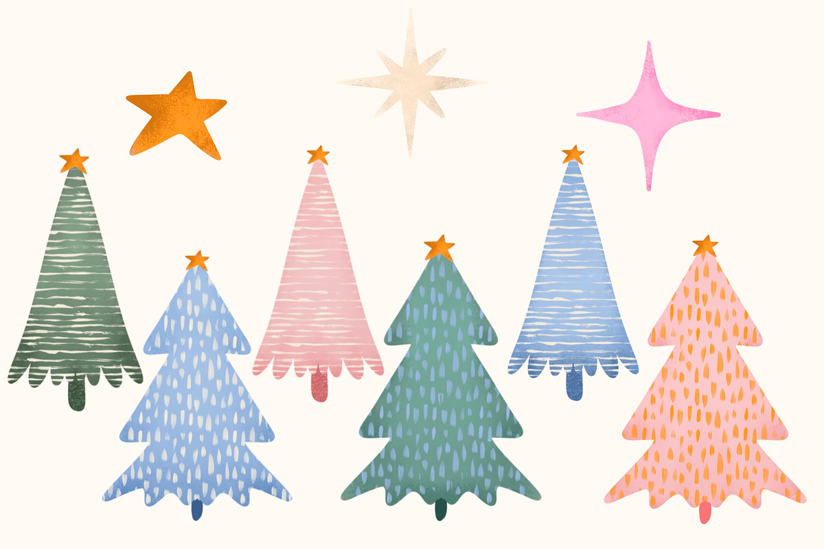 Christmas Dinosaur Illustrations, an Illustration by KJP Designs (Photo 5 of 7)