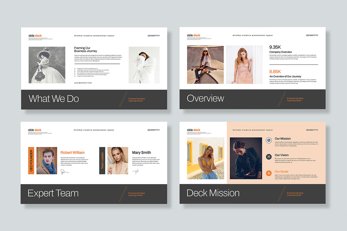 Slide Deck Presentation Template preview 2