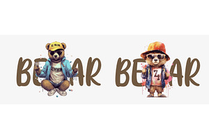 Stylish Urban Bears: Trendy