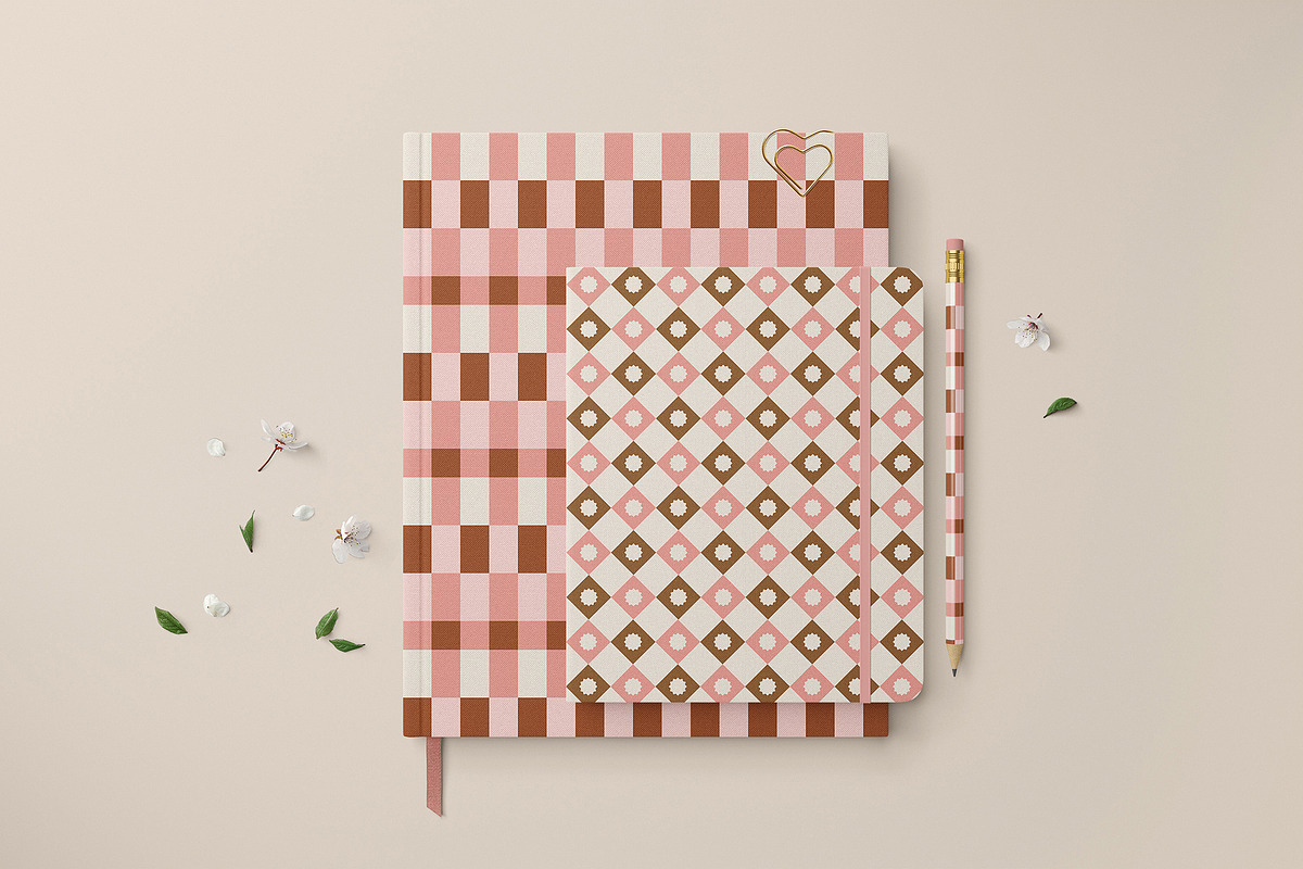 Retro Checkered Patterns, a Pattern Graphic by May Motif (Photo 4 of 21)