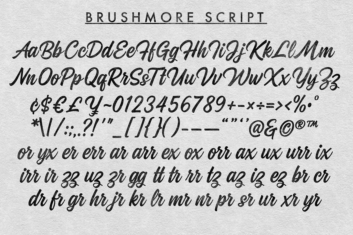 Brushmore | Classic Script, a Script Font by StudioWorks (Photo 2 of 10)