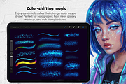 70 Glitter & Shimmer Procreate Brush, a Brush Add-On by Selentaori Studio (Thumbnail 6 of 10)