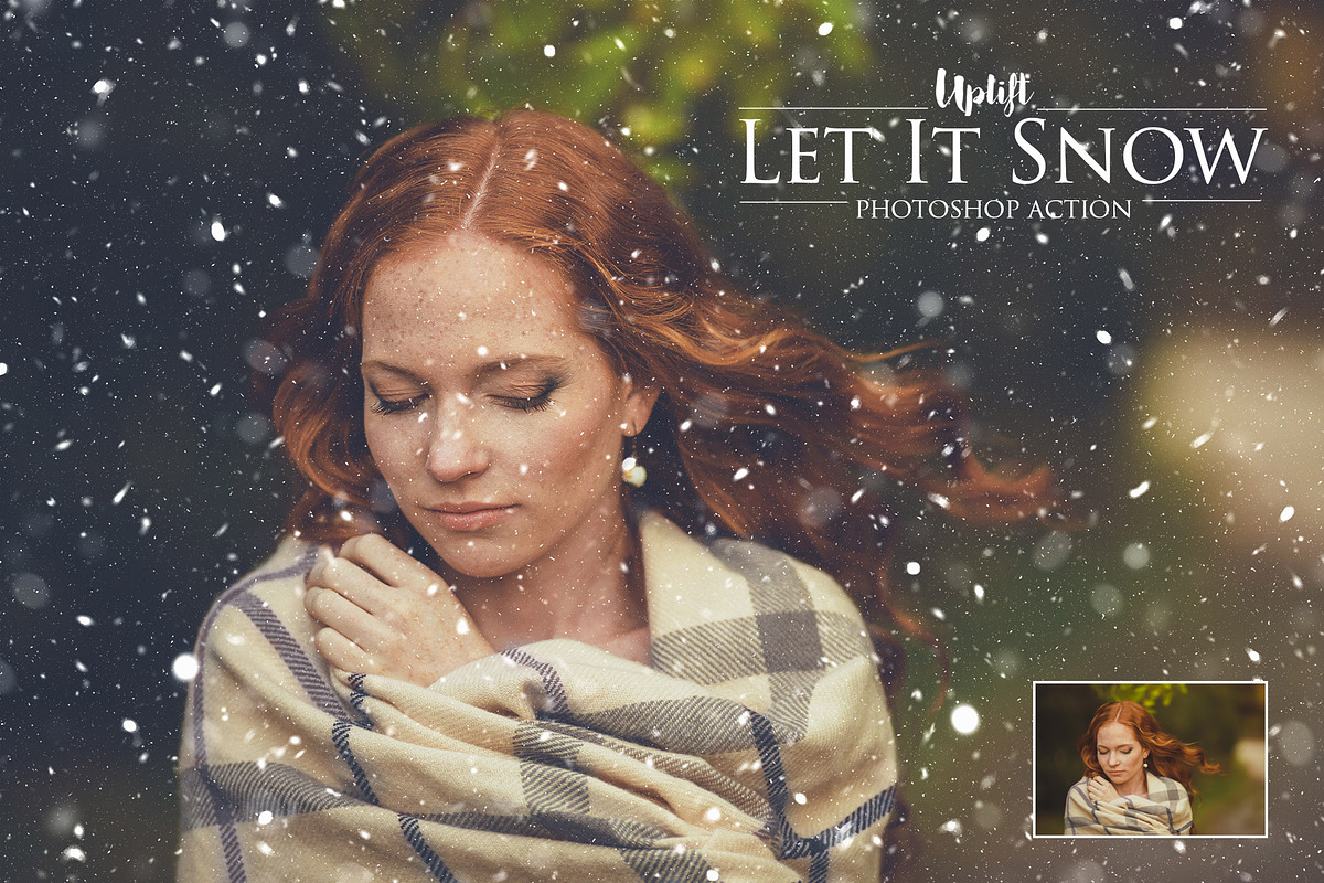 Let It Snow! Photoshop Action, an Action Add-On by Uplift Actions (Photo 2 of 14)