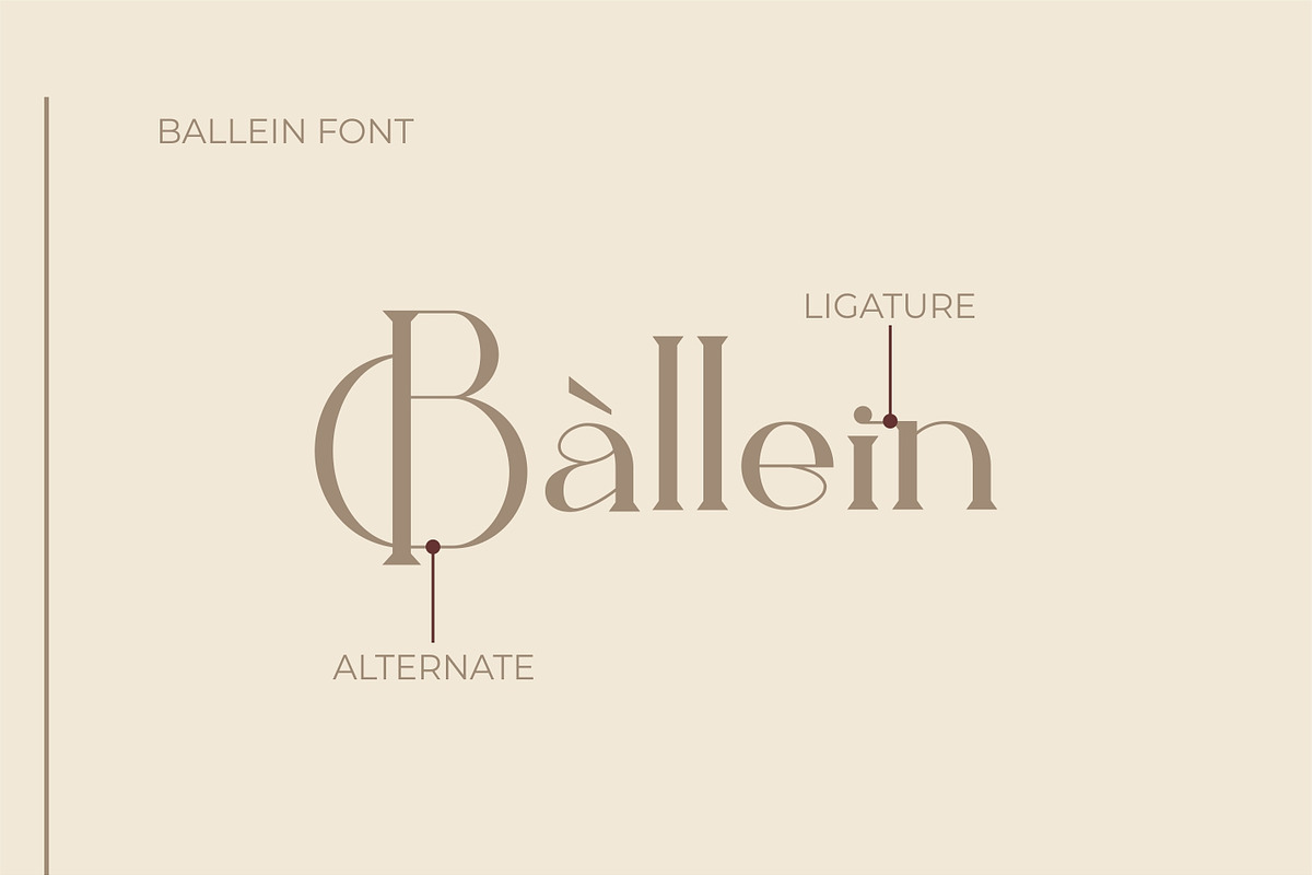 Ballein feminine serif font, a Serif Font by suhadidesign (Photo 7 of 12)