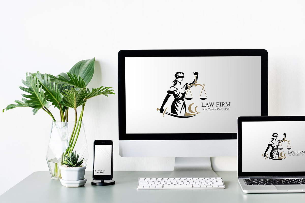 Lady Justice Law Firm Logo Design, a Branding & Logo Template by YUDesignStore (Photo 4 of 9)