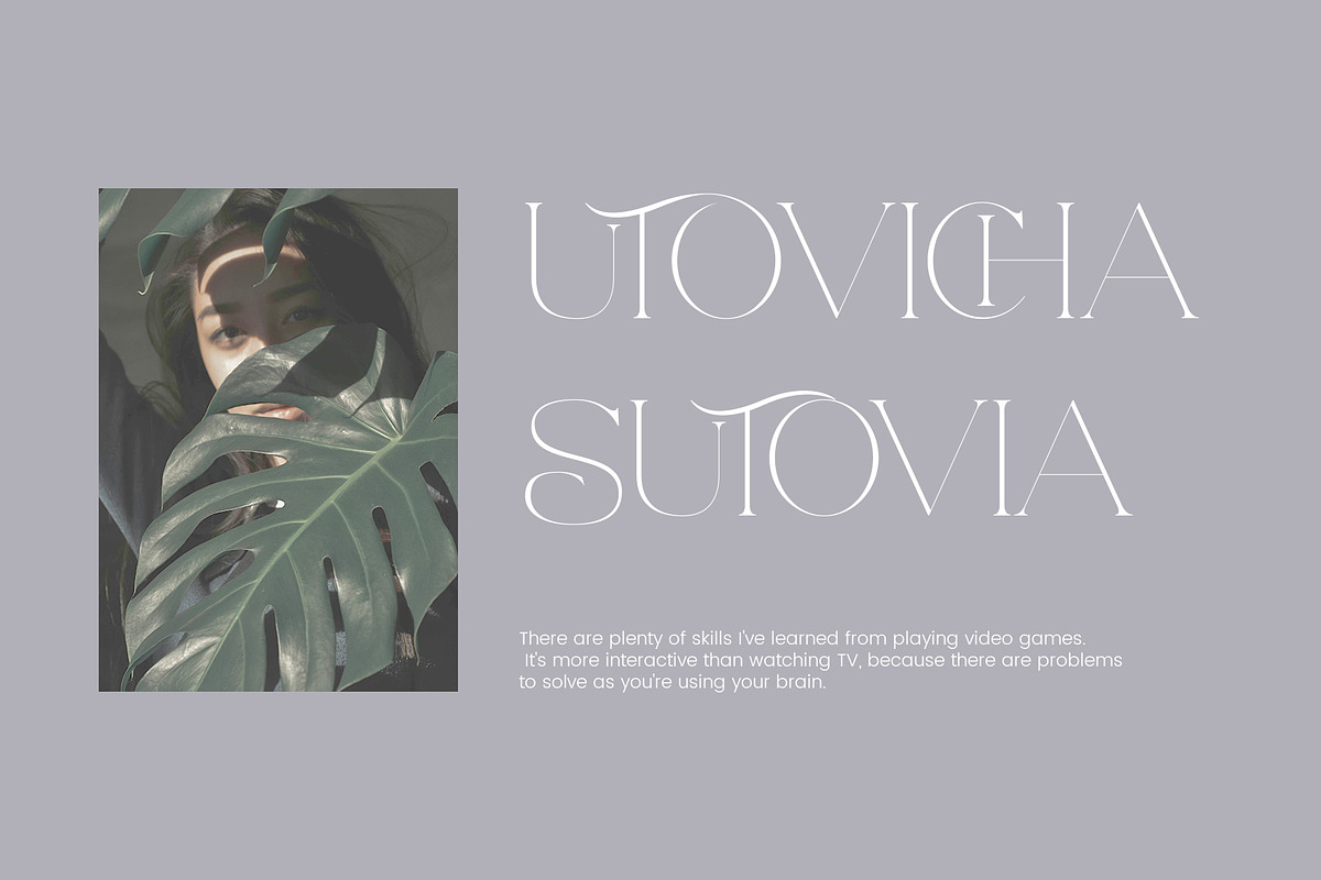 Utorus - Unique Serif Font, a Serif Font by Aqeel_Art (Photo 2 of 12)