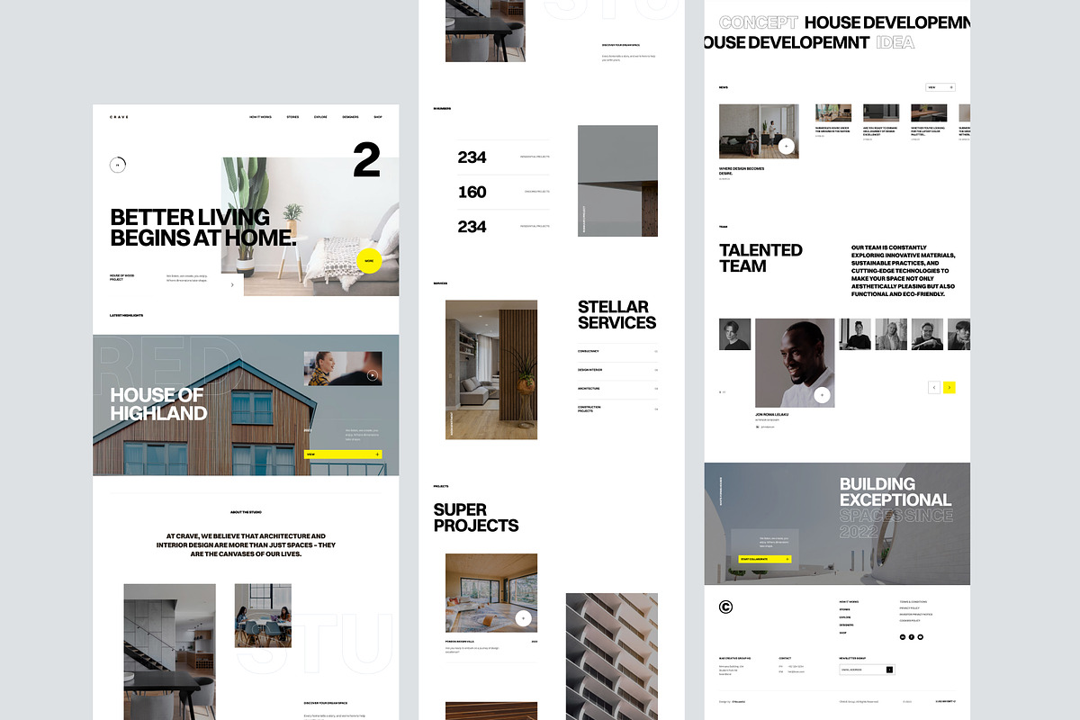 Architect Creative Figma Template, an UI Kit Template by neuwebz (Photo 4 of 5)