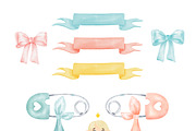 Watercolor bear clipart. Baby bears, an Animal Illustration by Natalya_Mona_Art (Thumbnail 2 of 10)