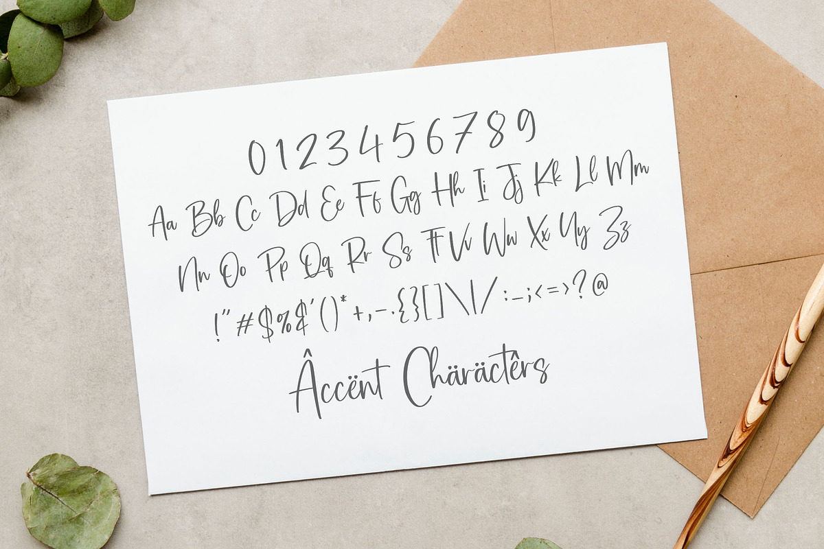 Bartes Malaga - Modern Calligraphy, a Script Font by Balpirick Studio (Photo 6 of 7)